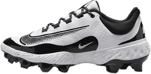 حذاء البيسبول Nike Alpha Huarache Elite 4 Low MCS للرجال (FD6255-108، أبيض/أسود) مقاس 13 in Kuwait