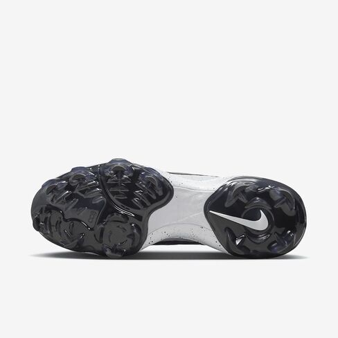 حذاء البيسبول Nike Alpha Huarache NXT MCS للرجال (DJ6519-003، رمادي ذئب/أبيض/بلاتيني نقي/رمادي دخاني داكن) مقاس 9 in Kuwait