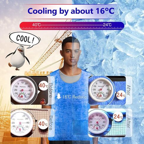 Ice Cooling Vest for Men Women, Reusable Adjustable Cold Coat Fabric Sport Cool Vest Body for Cycling, Running Outdoor Sports in Hot Weather in Saudi Arabia