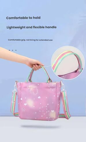 For Demon Hunters crossbody bag, For Korean idol,also a shoulder bag, features a cartoon pattern design. (Blue) in Saudi Arabia