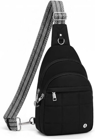 Anti Theft Sling Bag for Men & Women, Lightweight Puffer RFID Crossbody Bag for Travel, Commuting & City Walking, Hands-Free Everyday Essentials Bag Green in Kuwait