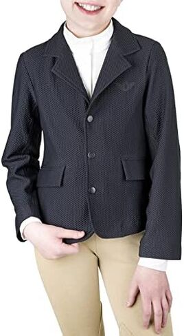TuffRider Children's EquiVent Show Coat – Lightweight Breathable Mesh, Hidden Zipper in Kuwait