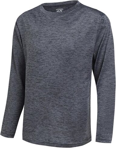 WHITE PEAK TRADING COMPANY 4 Pack Boy's Quick-Drying Hoodies Pullover Long Sleeve, Athletic Training T Shirts in Saudi Arabia