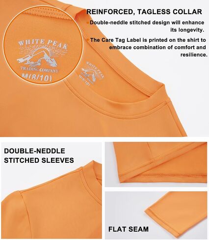 WHITE PEAK TRADING COMPANY 4 Pack Boy's Quick-Drying Hoodies Pullover Long Sleeve, Athletic Training T Shirts in Saudi Arabia