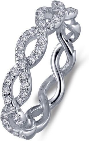Lafonn Classic Sterling Silver Platinum Plated Lassire Simulated Diamond Ring (0.9 CTTW) in Saudi Arabia