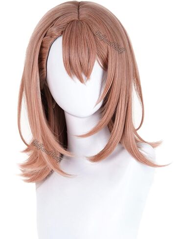 Half and Half Reze Cosplay Wig Dark Purple Anime Cosplay Short Wigs with Bangs & Bun Deep Grape Purple Female Wig for Halloween Party Women Costumes in Saudi Arabia