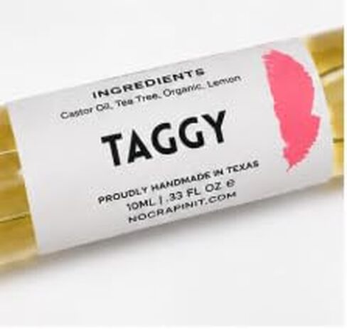 No Crap In It Taggy Botanical Roller | Natural Castor Oil, Tea Tree, Oregano & Lemon Blend | Precision Rollerball for Targeted Skincare | Handmade Small-Batch in Texas USA | 10ml in Saudi Arabia