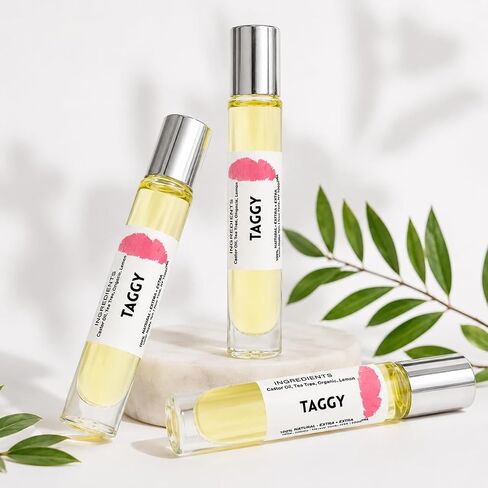 No Crap In It Taggy Botanical Roller | Natural Castor Oil, Tea Tree, Oregano & Lemon Blend | Precision Rollerball for Targeted Skincare | Handmade Small-Batch in Texas USA | 10ml in Saudi Arabia