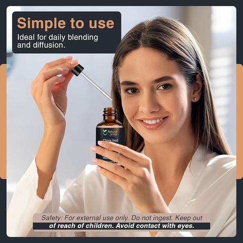 Clove Bud Essential Oil for Diffusers | Natural Aroma Oil for Home Fragrance, Humidifier & DIY Candle Making, Long Lasting Scent for Office, Bedroom & Soothing Scent 4 Fl Oz (120 mL) in Saudi Arabia