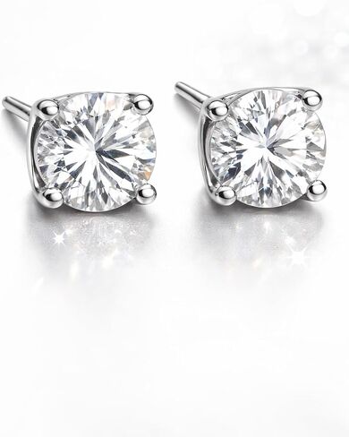 Heart and Infinity Necklace and Stud Earrings Set for Women, 925 Sterling Silver, Cubic Zirconia Jewelry Gift Box in Saudi Arabia