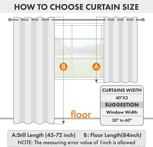 Stone Blue Blackout Curtains for Bedroom Living Room 63 Inch Long 2 Panels, Solid Thermal Insulated Grommet Drapes, Room Darkening Sunlight Blocking Window Treatments, W40 x L63 Inch in Saudi Arabia