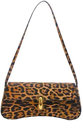 Leather Wristlet Clutch, Leopard Print Purse Leopard Handbags For Women, Handbags Ladies Chic Shoulder For Women in Saudi Arabia