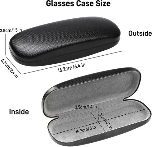 Glasses Case,Eyeglass Case 4 Pack for Women Men,Glasses Case Hard Shell,Hard Eye Glass Case for Travel Study Work,Hard Case for Glasses,Sunglasses Cases in Saudi Arabia