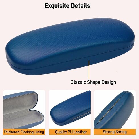Glasses Case,Eyeglass Case 4 Pack for Women Men,Glasses Case Hard Shell,Hard Eye Glass Case for Travel Study Work,Hard Case for Glasses,Sunglasses Cases in Saudi Arabia