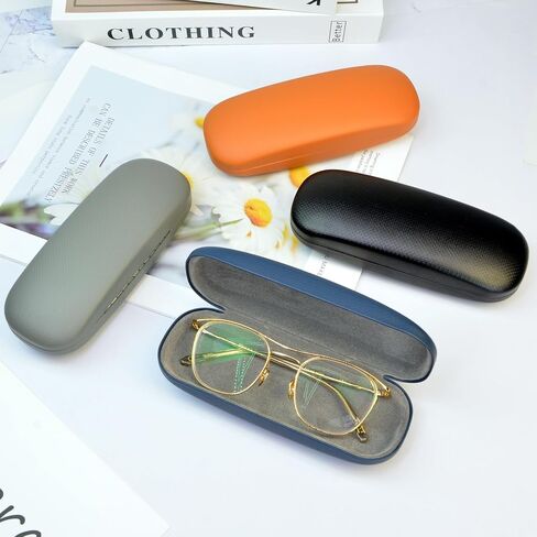Glasses Case,Eyeglass Case 4 Pack for Women Men,Glasses Case Hard Shell,Hard Eye Glass Case for Travel Study Work,Hard Case for Glasses,Sunglasses Cases in Saudi Arabia