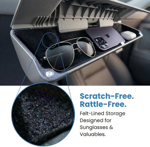 Hidden Cybertruck Center Console Organizer, Under The Screen Storage, The Essential Tesla Cybertruck Accessories 2025 - Holds All Your Valuable Essentials with Massive Storage Capacity in Saudi Arabia
