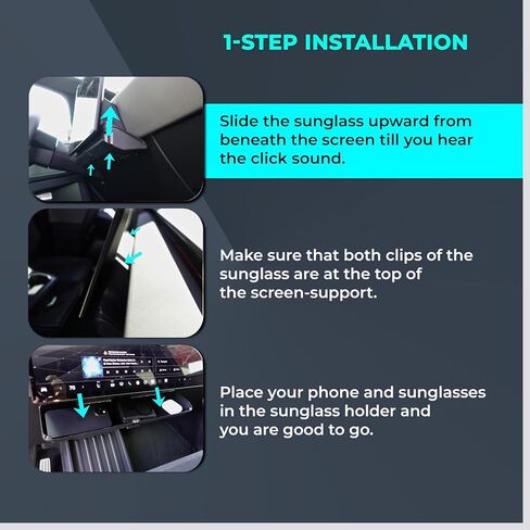 Hidden Cybertruck Center Console Organizer, Under The Screen Storage, The Essential Tesla Cybertruck Accessories 2025 - Holds All Your Valuable Essentials with Massive Storage Capacity in Saudi Arabia