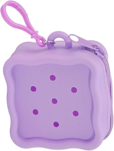 Lightweight Silicone Storage Pouches with Zipper Seal Creative Hole Design Soft Silicone Bag for Small Items Organizing ' s Storage Pouches Organizers in Saudi Arabia