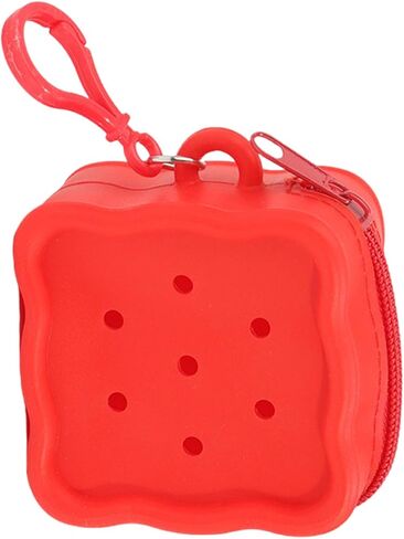 Lightweight Silicone Storage Pouches with Zipper Seal Creative Hole Design Soft Silicone Bag for Small Items Organizing ' s Storage Pouches Organizers in Saudi Arabia