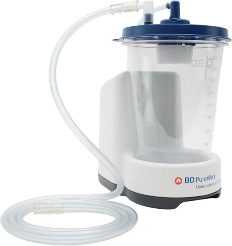 PureWick Urine Collection System - Non-Invasive Urine Management Device for Home Use - Corded Suction System - Unisex - for Use with PureWick External Catheters Sold Separately - PW100 in Kuwait