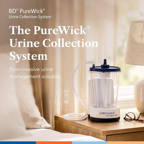 PureWick Urine Collection System - Non-Invasive Urine Management Device for Home Use - Corded Suction System - Unisex - for Use with PureWick External Catheters Sold Separately - PW100 in Kuwait