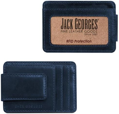 Jack Georges Voyager Magnetic Money Clip #7308 (Black) in Saudi Arabia