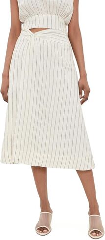 Merlette Women's Mehar Linen Stripe Skirt in Saudi Arabia