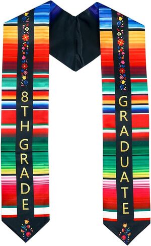 سرق التخرج من GraduatePro Mexico مقاس 60 بوصة - وشاح من الساتان اللامع للأولاد والبنات والأطفال، فئة 2026 من مستلزمات الحفلات in Kuwait