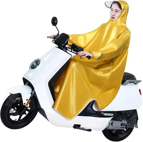 Electric Bike Raincoat Enlarged Protection Oxford Cloth Sleeve Rain Poncho for Cycling Lightweight Portable Unisex and Stylish for Men and Women (5XL) in Kuwait
