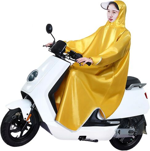 Electric Bike Raincoat Enlarged Protection Oxford Cloth Sleeve Rain Poncho for Cycling Lightweight Portable Unisex and Stylish for Men and Women (5XL) in Kuwait