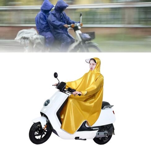 Electric Bike Raincoat Enlarged Protection Oxford Cloth Sleeve Rain Poncho for Cycling Lightweight Portable Unisex and Stylish for Men and Women (5XL) in Kuwait