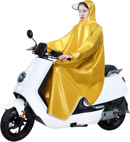 Electric Bike Raincoat Enlarged Protection Oxford Cloth Sleeve Rain Poncho for Cycling Lightweight Portable Unisex and Stylish for Men and Women (5XL) in Kuwait