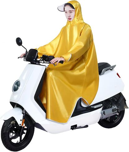 Electric Bike Raincoat Enlarged Protection Oxford Cloth Sleeve Rain Poncho for Cycling Lightweight Portable Unisex and Stylish for Men and Women (5XL) in Kuwait