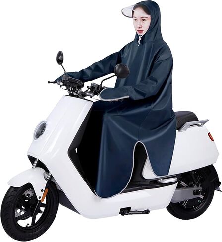 Electric Bike Raincoat Enlarged Protection Oxford Cloth Sleeve Rain Poncho for Cycling Lightweight Portable Unisex and Stylish for Men and Women (5XL) in Kuwait