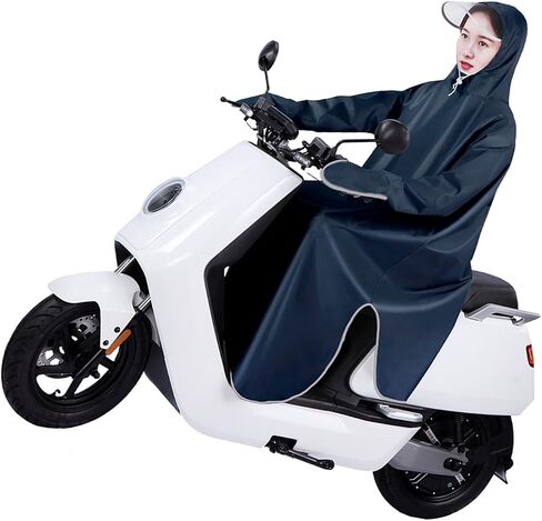 Electric Bike Raincoat Enlarged Protection Oxford Cloth Sleeve Rain Poncho for Cycling Lightweight Portable Unisex and Stylish for Men and Women (5XL) in Kuwait