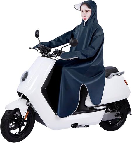Electric Bike Raincoat Enlarged Protection Oxford Cloth Sleeve Rain Poncho for Cycling Lightweight Portable Unisex and Stylish for Men and Women (5XL) in Kuwait