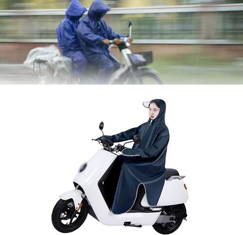 Electric Bike Raincoat Enlarged Protection Oxford Cloth Sleeve Rain Poncho for Cycling Lightweight Portable Unisex and Stylish for Men and Women (5XL) in Kuwait