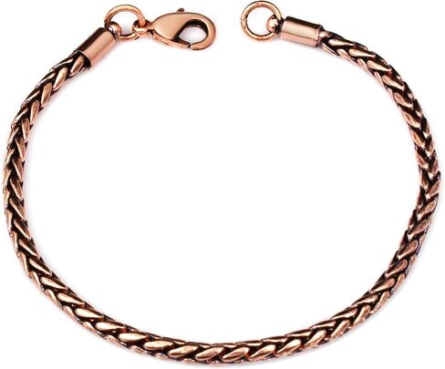 Solid Copper Anklet for Women, Copper Wheat Chain Barefoot Jewelry in Saudi Arabia