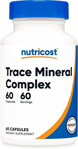 Nutricost Trace Mineral Complex 60 كبسولة - نباتية وخالية من الكائنات المعدلة وراثيًا in Kuwait