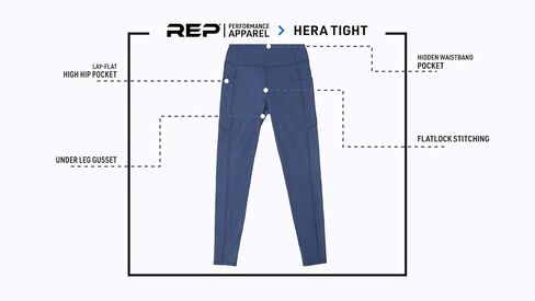 REP Fitness Women's Contour Tights. Versatile, high Performance Leggings for in and Out of the Gym. in Kuwait