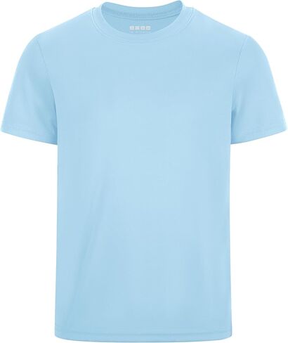 Runhit Boys Athletic T-Shirts Kids UPF 50+ Short Sleeve Rash Guard Youth Sports Undershirt for Basketball Soccer Baseball in Kuwait