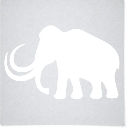Mammoth Reusable Mylar Stencil - Art Craft Supplies New Sizes (4") in Saudi Arabia