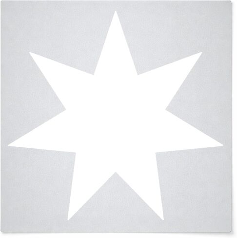 Seven Pointed Star Reusable Mylar Stencil - Art Craft Supplies 4 Inch in Saudi Arabia