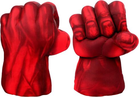 Superhero Plush Gloves Soft Smash Hero Punch Gloves for Kids & Adults – Safe, Padded Design Inspires Creative Role‑Play, Perfect for Costume, Party, Gift and Dress‑Up Fun（Red） in Saudi Arabia