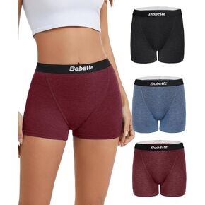 Merino Wool Underwear Women, Womens Boy Shorts Breathable Boxer Briefs, Moisture Wicking Panties Multipack in Kuwait