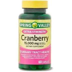 Spring Valley Ultra Triple Strength Cranberry Dietary Supplement, 15,000 mg, 60 Count+ Sticker vsl Sticker in Kuwait