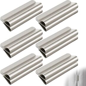 6 PCS Magnetic Curtain Clips, Strong Magnetic Curtain Clips for Hanging Curtains, No-Drill Design for Home and Office Use in Saudi Arabia