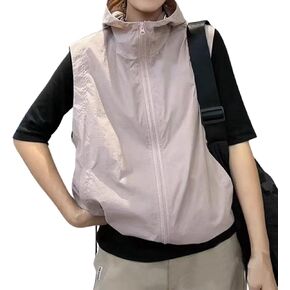 Chevara Women’s Sleeveless Sun Protection Vest Zip Up Hoodie Jacket Lightweight Outdoor Shirt with Pocket in Saudi Arabia