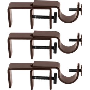 Outside Mounted Blinds Curtain Rod Bracket Attachment No Drill No Tool Required Fit for 1.3-2 inches Rectangle Headrail (Patent Depending) in Kuwait