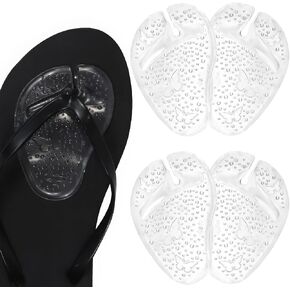 Butterfly Gel Metatarsal Pads for Thong Sandals Flip Flops, 2 Pairs Forefoot Cushion Ball of Foot Pads, Anti-Slip Pain Relief Inserts for Sandals in Saudi Arabia